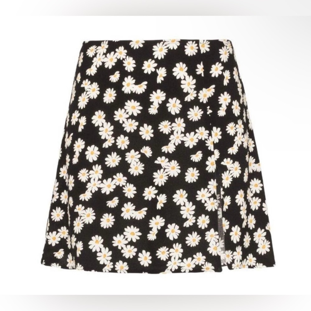 New! Reformation Margot Mini Floral Skirt with Slit in Daisy Chain 🌼 sz 8 - Picture 3 of 14